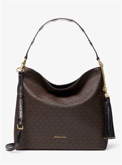 michael michael kors brooklyn shoulder bag 30s7sbnl3l|Brooklyn large logo shoulder bag.